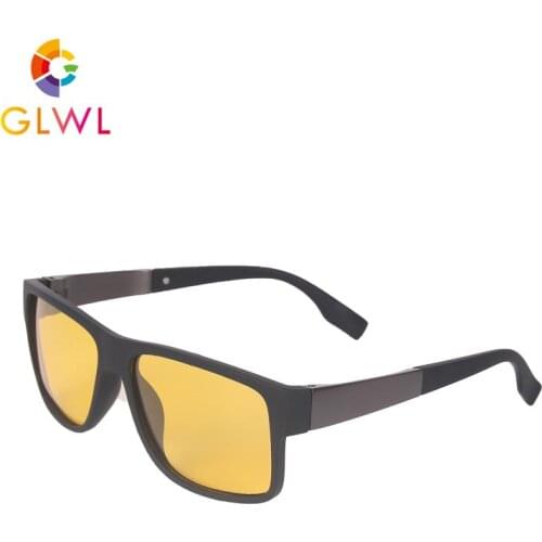 Mens Sunglasses 2021 Sun Glasses Yellow Lenses Polarized Brand Design Male Driver Eyeglass Retro Outdoors Fashionable Eyewear