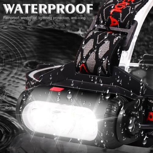 10000 LM LED Rotating Strong Head Light USB Rechargeable Rotatable lamp holder 8 Light Mode LED COB Super Bright Waterproof