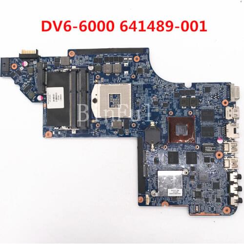 High quality For HP DV6-6000 DV6 Laptop motherboard 641489-001 641489-501 641489-601 100% full Tested
