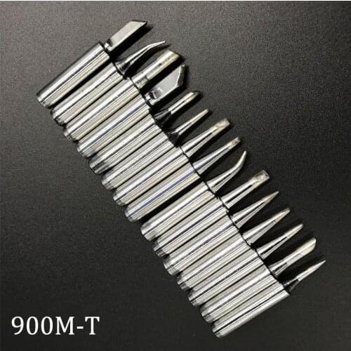 2pcs high quality 900M-T Soldering iron tip 900M-T-I B K 1C 2C 1.6D... for Saike aoyue lucky solder tips 936 852d+ 909D