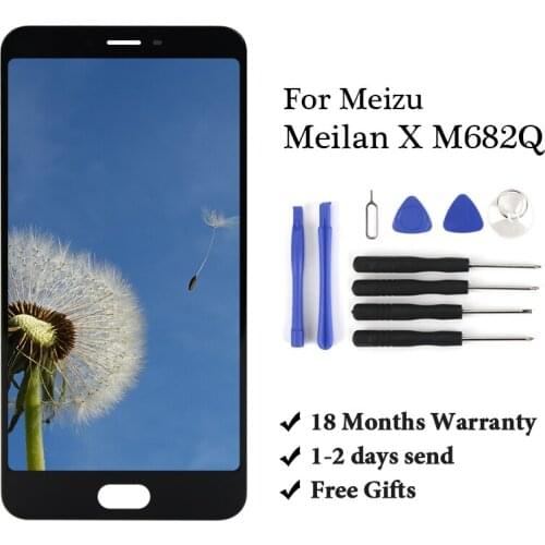 1pc LCD For Meizu Meilan X LCD Display Touch Screen Digitizer Assembly For Meizu X Meilan X M682Q LCD Digiziter Display Aseembly