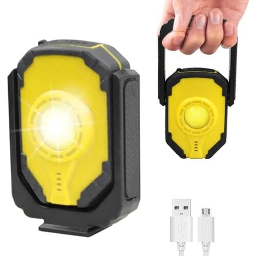 23W COB LED Hunting Spotlight 2000mAh USB Rechargeable Work Light Inspection Lamp 3Mode Camping Emergency Torch Lantern