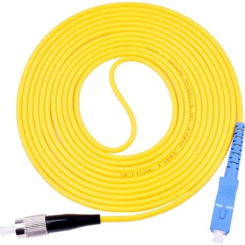 5PCS/bag FC/ UPC-SC/ UPC Simplex mode fiber optic patch cord Cable 2.0mm or 3.0mm FTTH fiber optic jumper cable
