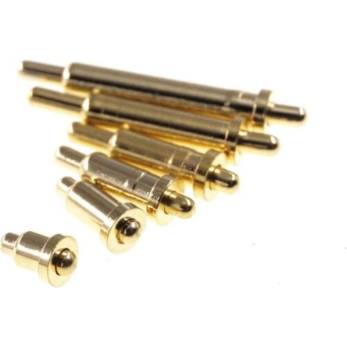 200pcs Dual End Spring Load Pogo Pin Connector Height 4.5 5 5.5 6 6.5 7 7.5 8 8.5 9 9.5 10 mm Double Ended Spring Pin Contact
