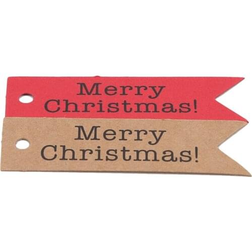 50PCS Kraft Paper Tags Handmade DIY Crafts Hang Tag Gift Wrapping Supplies Labels For Christmas Favors