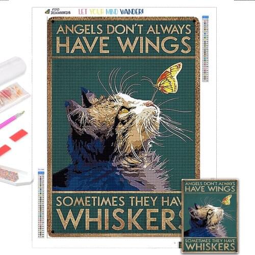 5D DIY Diamond Painting CAT Anime Toilet Paper Diamond Embroidery Full Rhinestone Picture Diamond Mosaic Vintage Bar Decoration