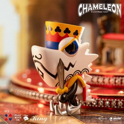 Anime Figure LAMTOYS Blind Box Trump Kingdom Series Seventh Generation Mini Toys Model Random Doll Figurines For Boys Gift