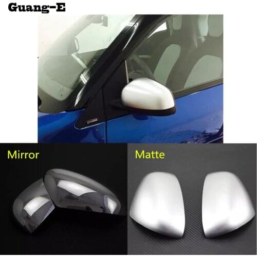 Car ABS Chrome Stick Rear View Rearview Side Glass Mirror Cover Trim Frame Part 2pcs For Benz Smart Fortwo 2015 2016 2017 2018