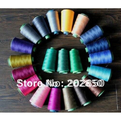 Free shipping sewing machine thread,3800 yard/ spool,5 spools per lot,100% polyester yarn,best quality,hot sale