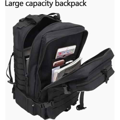 36-55L Large Capacity Backpack Army Tactical Military Backpack Waterproof 3P Soft Back Outdoor Sports Hunting Backpack