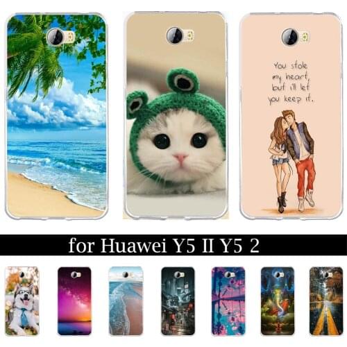 CEOTNG for Huawei Y5 II Case Cover Soft Silicone for Huawei Honor 5A LYO-L21 Case Huawei Y5 II 2 Y5II Phone Cases Back Cover