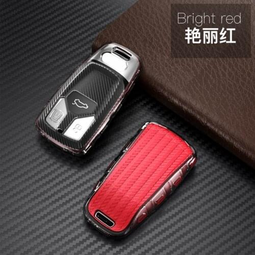 TPU Car Key Case Cover Skin Shell For AUDI A4 A4L A5 Q5 Q7 TT 2016 2017 Key Fob 2016 2017 2018 car accessories audi a3 8p