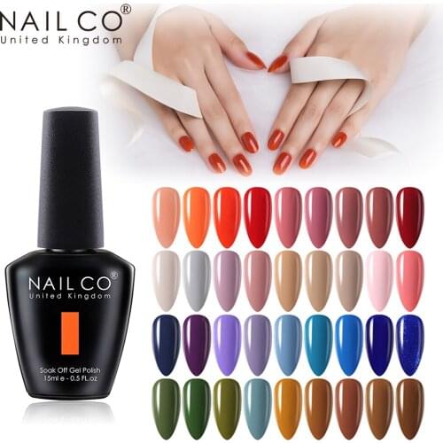 NAILCO Gel Nail Polish Gellak Varnishes 49Color Painting Nail Art Top Base All For Manicure DIY UV&LED Lakiery Hybrydowe Vernis