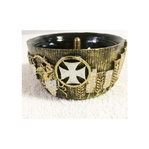 Catholic sacred church etiquette supplies resin wheat ears grape pattern candlestick Religious candlestick