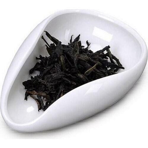 Chinese dehua white ceramic Tea Spoon(10*4cm) Scoop lotus leaf shape Beautiful Traditional Tea Accessory Scoops