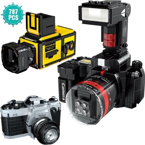 High-tech Creator Mini Camera Series Building Block Camera Model Bricks Assembly Toys Christmas Birthday Gift For Children