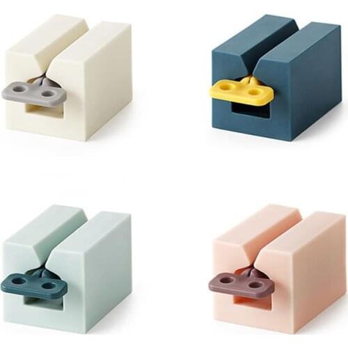 4 Colors Multifunctional Toothpaste Squeezer Manual Lazy Facial Cleanser Press Mount for Bathroom Kitchen