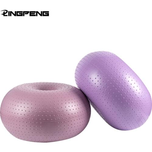Yoga Ball Exercise Fitness Pilates Donut Balance Fitness Ball Exercise Training Home Gymnastics Gym Thickening Anti-blast