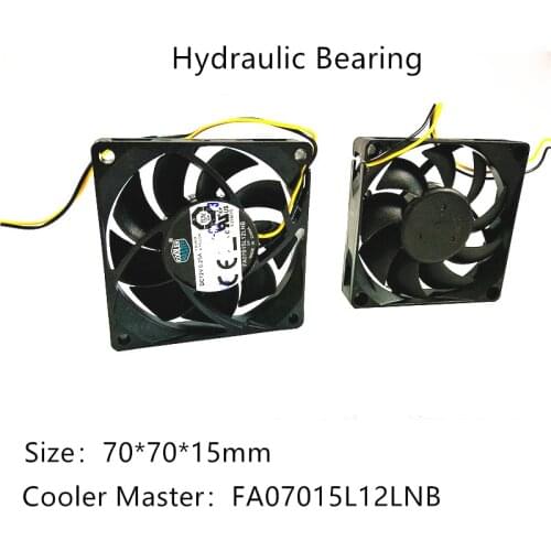 Original Cooler Master DC12V 0.25A 7015 70*70*15MM 70MM Cooling Fan FA07015L12LNB AMD CPU Cooling Fan 2PIN
