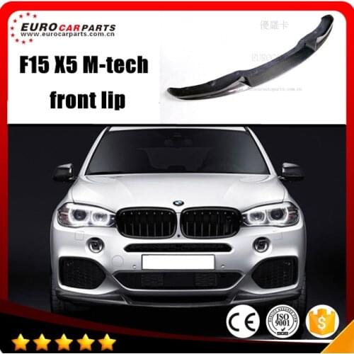 Carbon fiber F15 X5 front lip for X15 2014year sport style to M-style X5 carbon fiber front lip