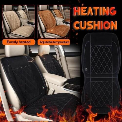 Electric Heated Cushions For Winter Smart Car Study Heating Cushion Imitation Cashmere Cushion 12v24v Universal Electric Pad