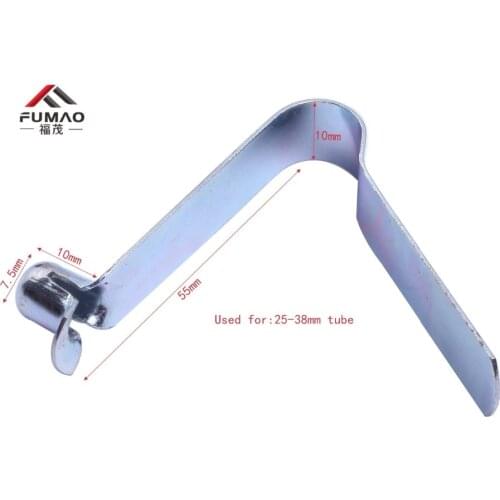 Manufacture Push button locking pin for wand button lock spring, types of v shape spring clips used for 25-38mm tube