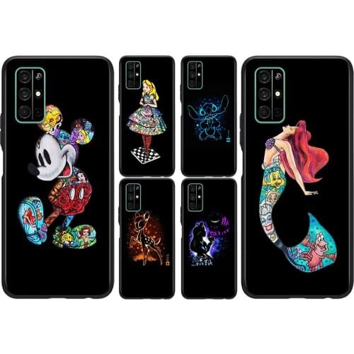 Silicone Cover Disney Princess Marvel For Honor V30 View 20 V20 30i 30S 30 20S 20E 20i 20 Lite Pro Plus Phone Case