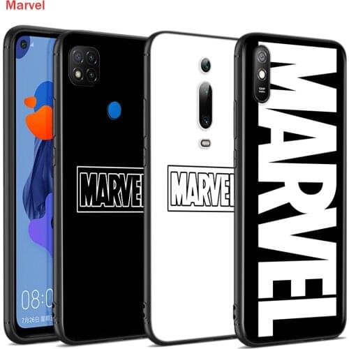 Silicone Cover Marvel Logo For Xiaomi Redmi 9T 9 9C 9A 9AT 9i 8 8A 7 6 Pro 7A 6A 5 5A 4X Plus Phone Case