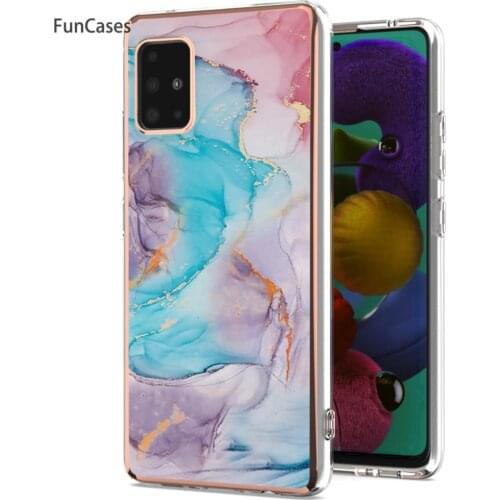 Blue Soft Silicone Phone Cover For Samsung Galaxy A32 4G EU Smartphone Cases Mobile sFor Samsung A515 A51 5G A52 A32 4G Telefoon