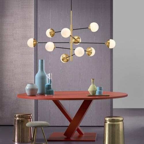 Nordic wind lamp magic bean chandelier living room lamp simple restaurant lamp bedroom lamp modern light luxury lamp