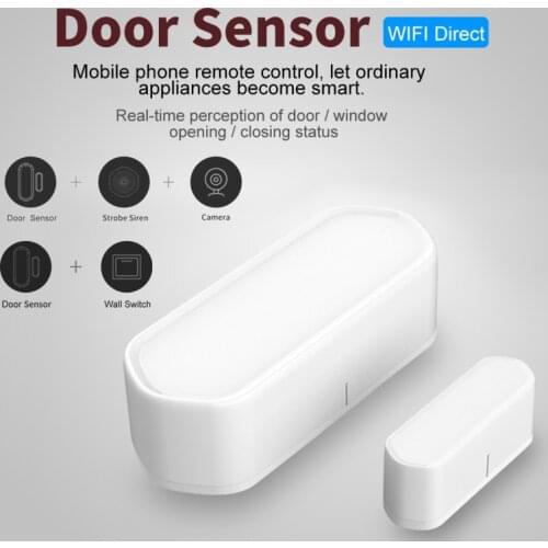WiFi Smart Door Window Sensor Open Closed Detectors Smart Life APP Notification Alerts Home Alarm Work With Alexa Google Home
