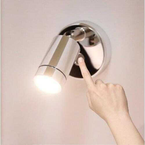 2021 New Living Room Wall Light Rotatable Reading Light for Boat Yacht Camper Rotatable Reading Spotlight with USB Port