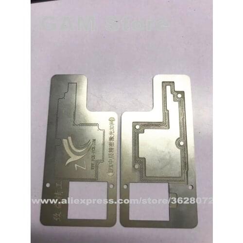 For iPhone X/XS/XS Max 3D BGA Stencil Middle Frame Tin Plant Steel Net Quick Position 8X 3D Location BGA Stencil