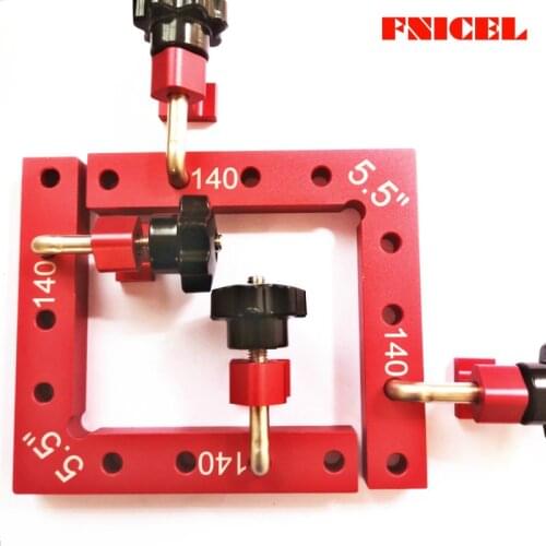 6pcs/Set 5.5" L Shape Corner Clamps Wood Metal Right Angle 90 Degree Aluminium Alloy Right Angle Clamp Quick Fixed