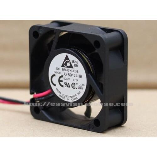 Detla Electronics AFB0424HB DC 24V 0.12A 40x40x15mm Server Cooling Fan