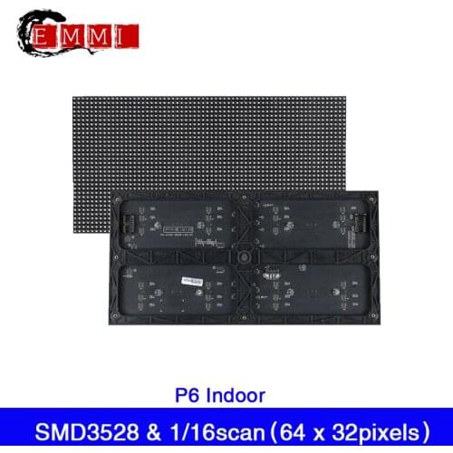 40Pcs/Lot P6 HD Video LED Screen Indoor 384x192mm 64x32 Pixels 1/16 Scan SMD3528 RGB Full Color LED Display Panel Module