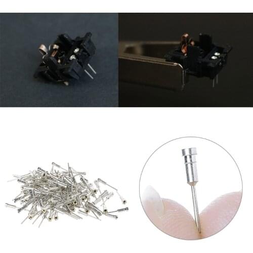 120Pcs Long Pin LED Hot Plug Sip Socket Crystal Oscillator Base for Switches U1JA