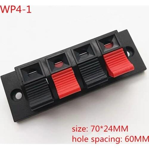2pcs WP 4 Pin Speaker Amplifier Wire Clip Audio terminal horn wire jack Socket Big WP4-1 LED light wire clamp test clip 70*24MM