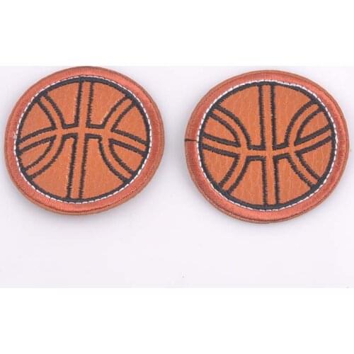3pcs Mixing random New Embroidered basketball baseball football Applique Iron On Sew On Patch Clothing ball DIY 3.7-5.5cm cp1087