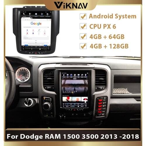 128GB Android Car radio for Dodge RAM 1500 3500 2013 -2018 car stereo radio multimedia player GPS navigator Full screen