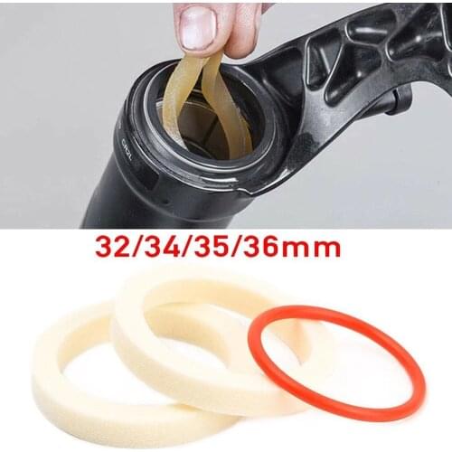 2PCS Bicycle Fork Sponge Ring Oil Sealed Foam For Bike Suspension Fork Sponges Itinerary O-ring 32/34/35/36mm