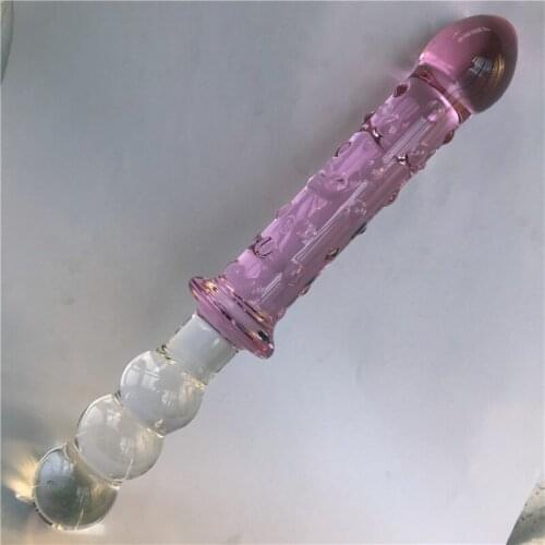 G Point Crystal Rod Female Glass Anal Plug Adult Sex Toys Female MasturTrapezeion Equipment