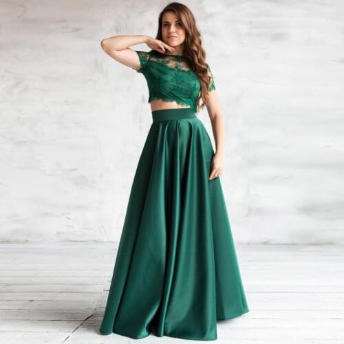 Emerald Green Skirts Long Saias mujer faldas Satin Draped Skirts Maxi Custom Woman Skirt For Party Photography