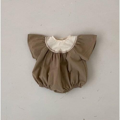 Newborn Romper New Summer Clothes Baby Girls Ruffle Sleeve One-piece Jumpsuits Girl Japanese-style Short Sleeve Casual Outfits
