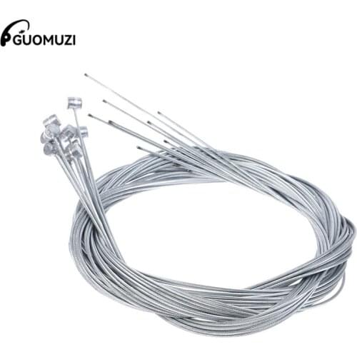 10Pcs 1.75M MTB Bike Road Bike Bicycle Brake Line Bicycle Speed Line Fixed Gear Shifter Gear Brake Cable Sets Core Inner Wire