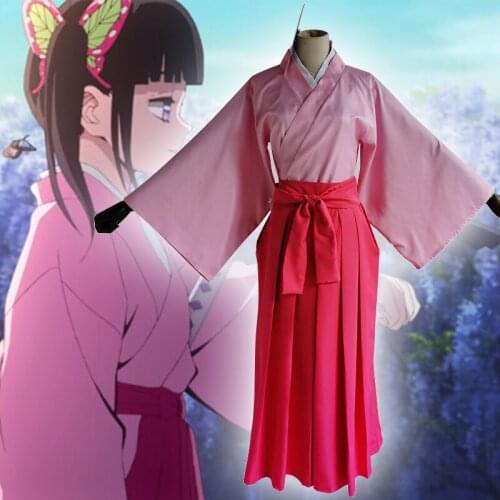 Anime Comic Demon Slayer Kimetsu No Yaiba Cosplay Costumes Tsuyuri Kanawo Cosplay Costume Dresses Clothes Black Uniforms Suits