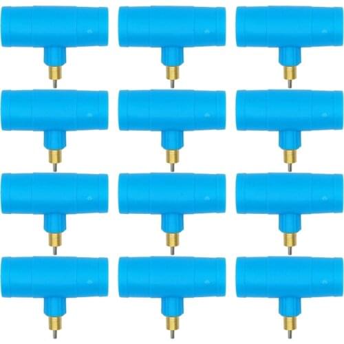 4 pcs 20mm Pipe Diameter Chicken Quail Poultry Animal Drinking Water Connection Pipe Connect 9.5mm Thread brass Drinker