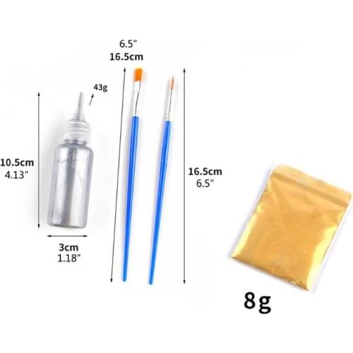 Metallic Resin Art Pigment Outline Drawing Paste Golden Powder Colorant Resin Dye Coaster Outline Paint Jewelry Making