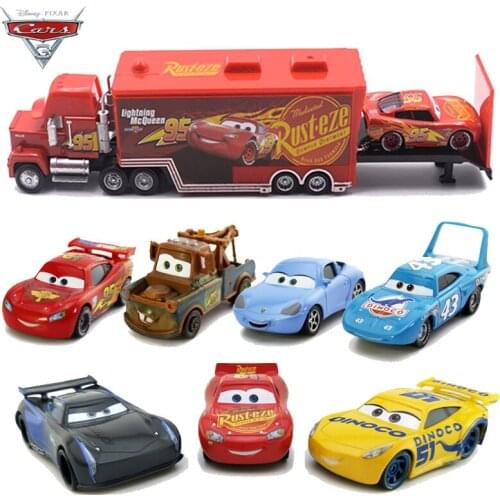 1:55 Disney Pixar Cars 3 Diecasts Toy Vehicles Lightning McQueen Black Storm Jackson Ramirez Metal Model Car Toys Kid Gift