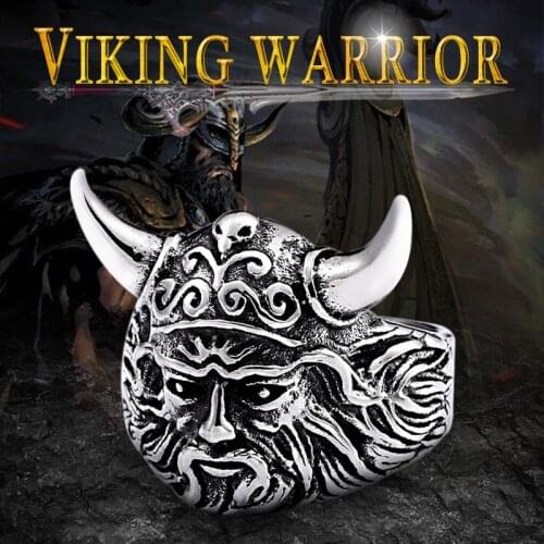 Beier 316L Stainless Steel man ring high quality nose Vikings Odin 's Symbol scandinavian Myth jewelry Amulet Vintage SMR005